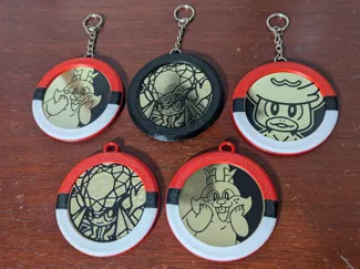 Pokemon TCG Coin Keychain