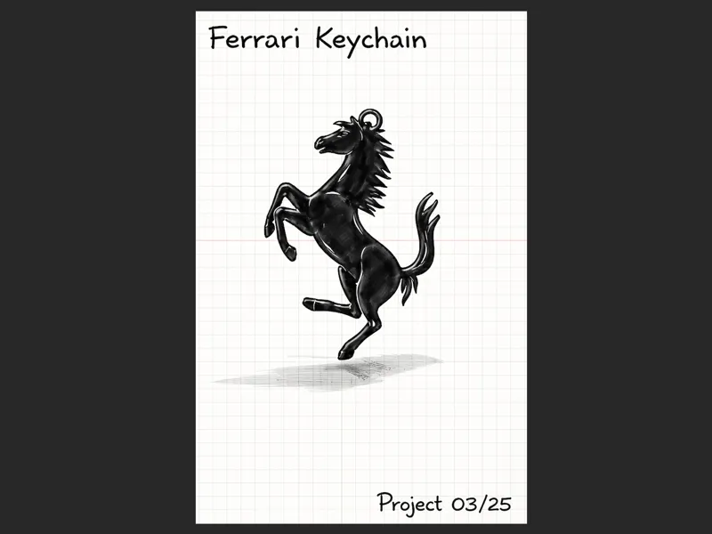 Portachiavi cavallino ferrari