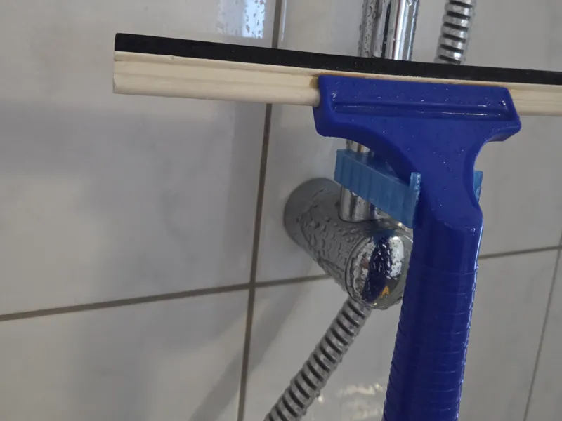 Simple holder for shower wiper / squeegee