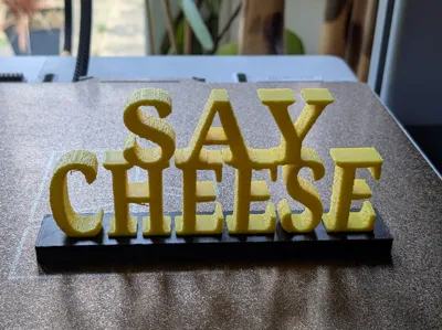 say cheese plaque