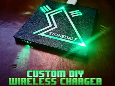 DIY wireless charger ( with custom logo's )