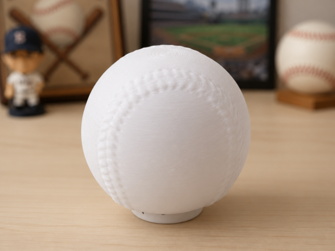 Baseball / Softball with built in stand - blank