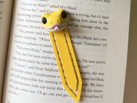 Accesorio de lectura: Snake bookmark — referencia de MakerWorld