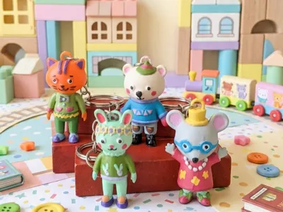 Cute Buddies - keychain