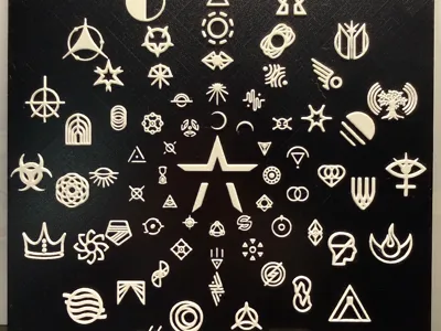 Hueforge - Starset Song Logos