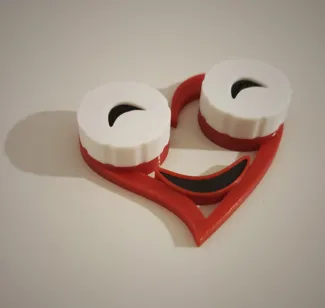 Contact lens container - love her eyes