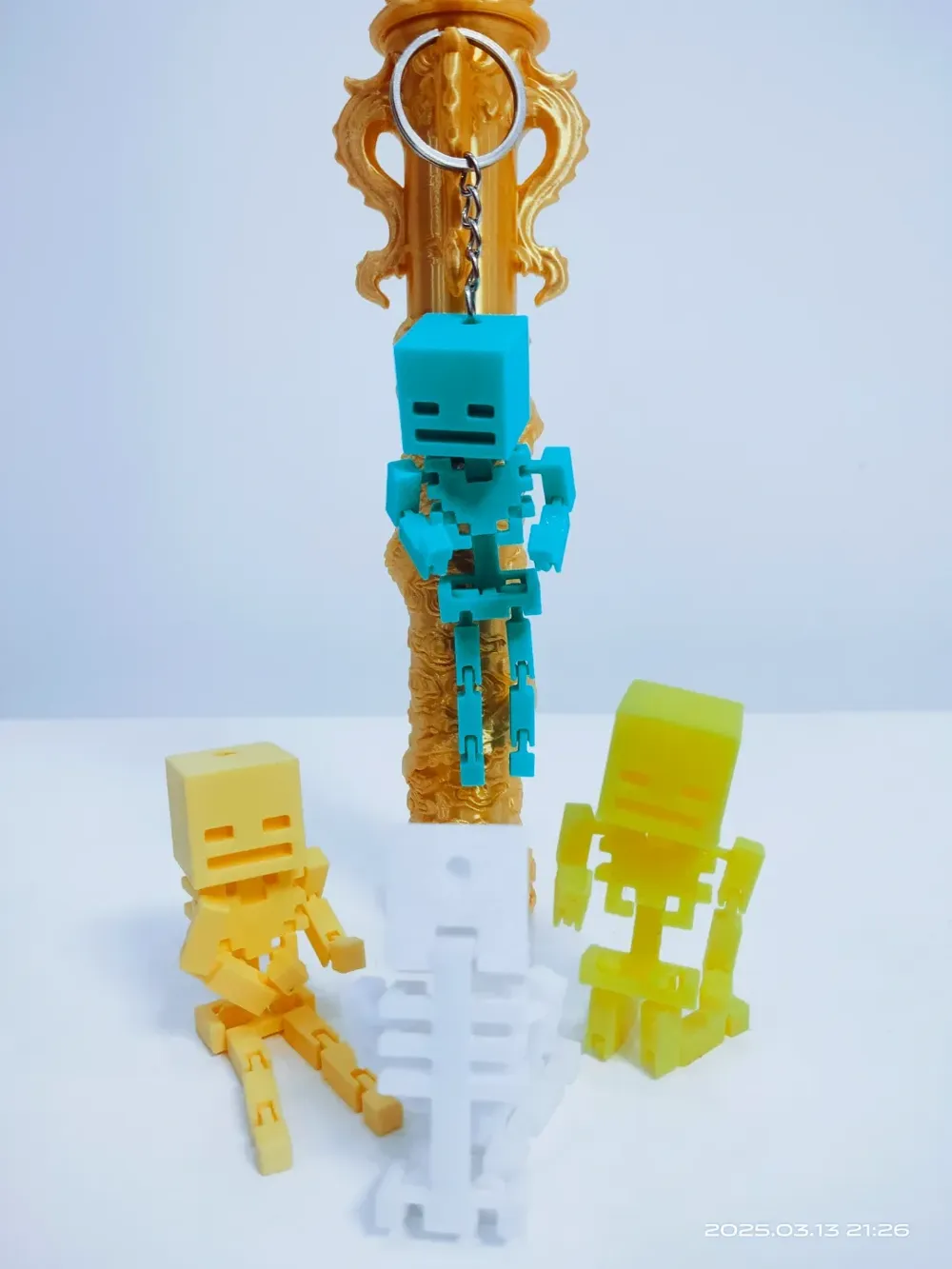 Regalo da collezione con ornamento portachiavi scheletro decorativo splendido