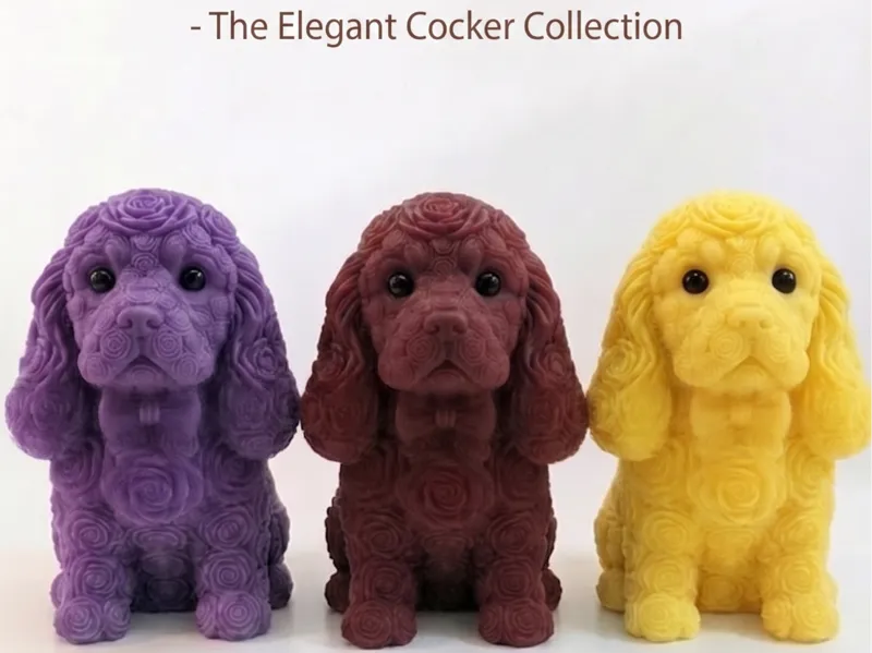 Eternal Rose Cocker Spaniel - Elegant Dog Bow Tie