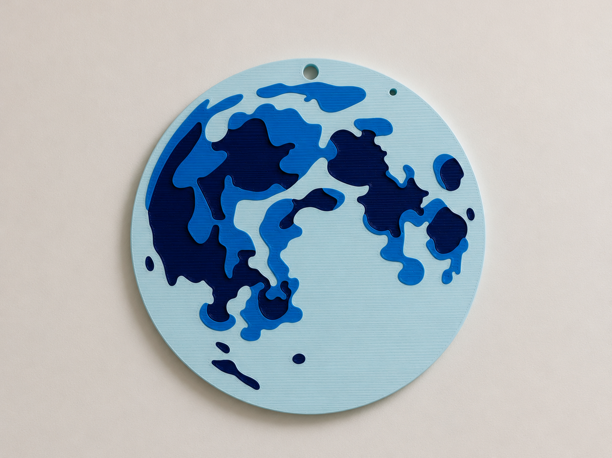 Blue Moon | Lunar Tides Wall Art