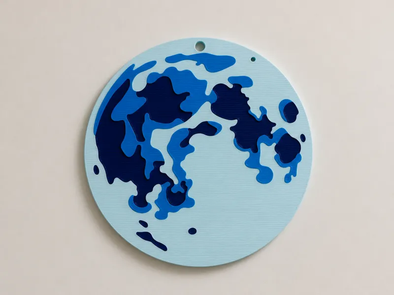 Blue Moon | Lunar Tides Wall Art