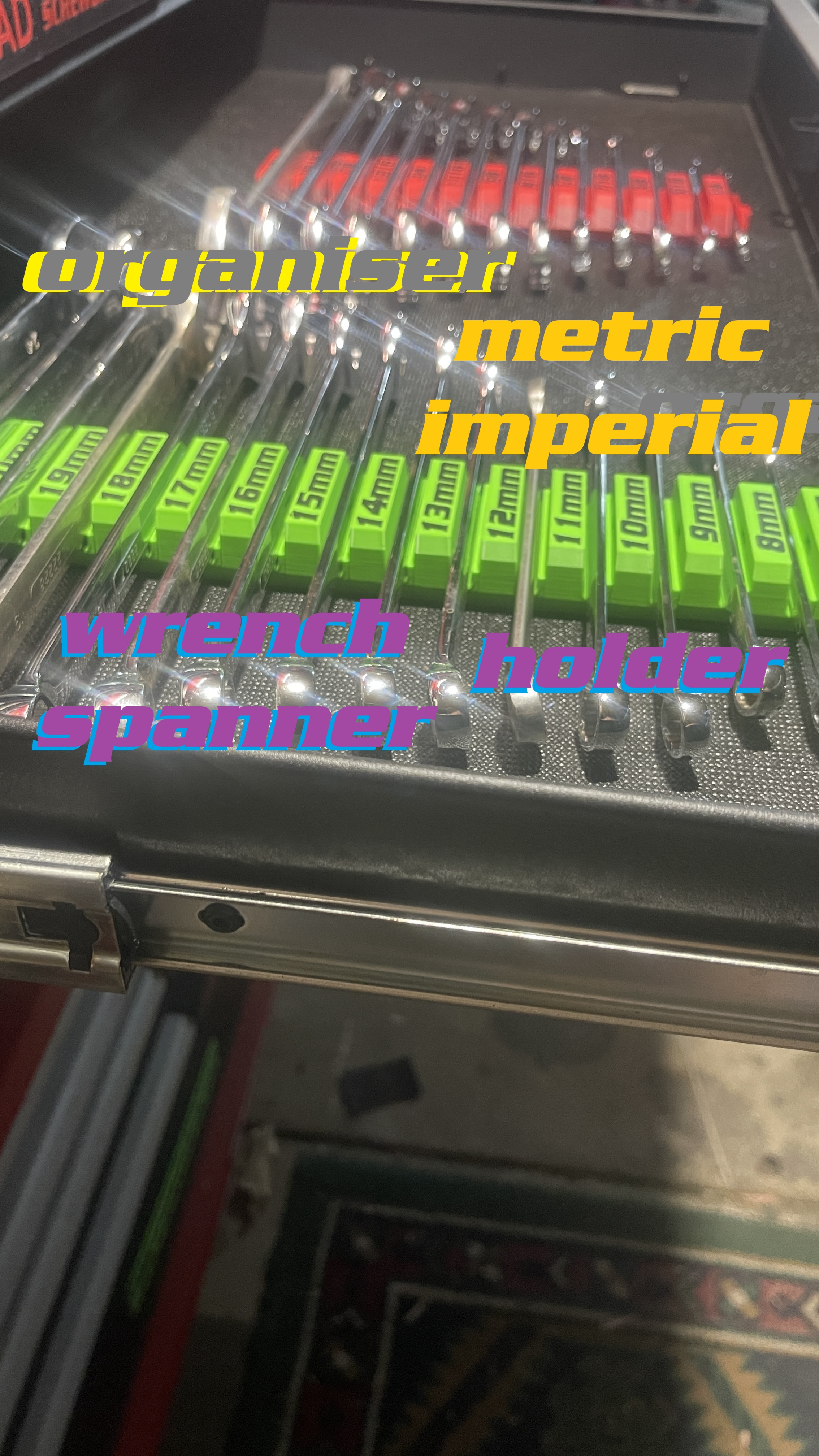 Miniatura 2 do modelo 3D wrench / spanner holder