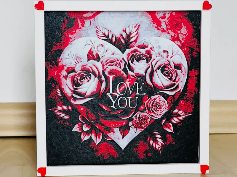 Remix Valentinstags Rahmen inkl. Bild Love you-