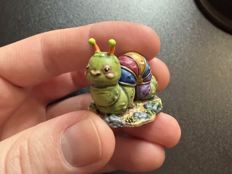 Kawaii Purple Worm–Tiny Tunneler (Cute DnD Series)
