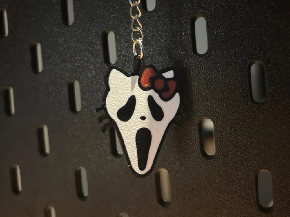 Ghost Kitty Keychain - Free 3D Print Model - MakerWorld