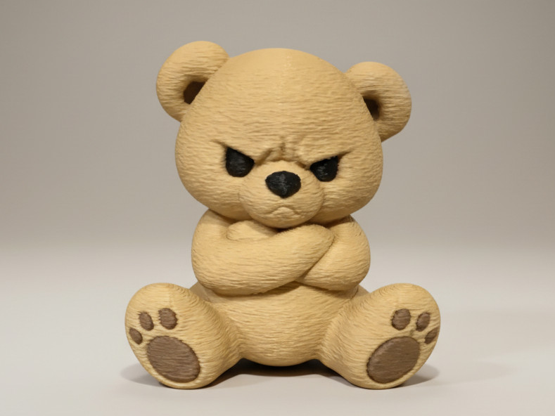 Bearoji Grumpy Benny – Cozy Teddy Bear Collection