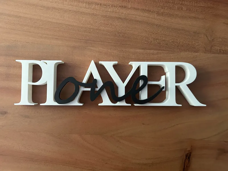 Player-One Schild