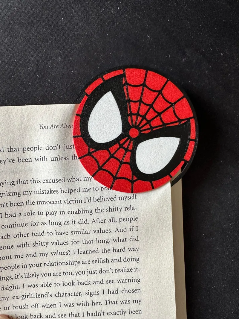 Spiderman bookmark