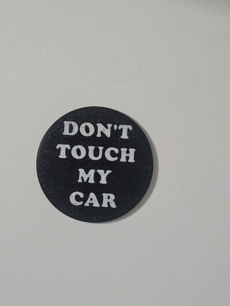 Don't Touch My Car Coaster Cup Holder Protector