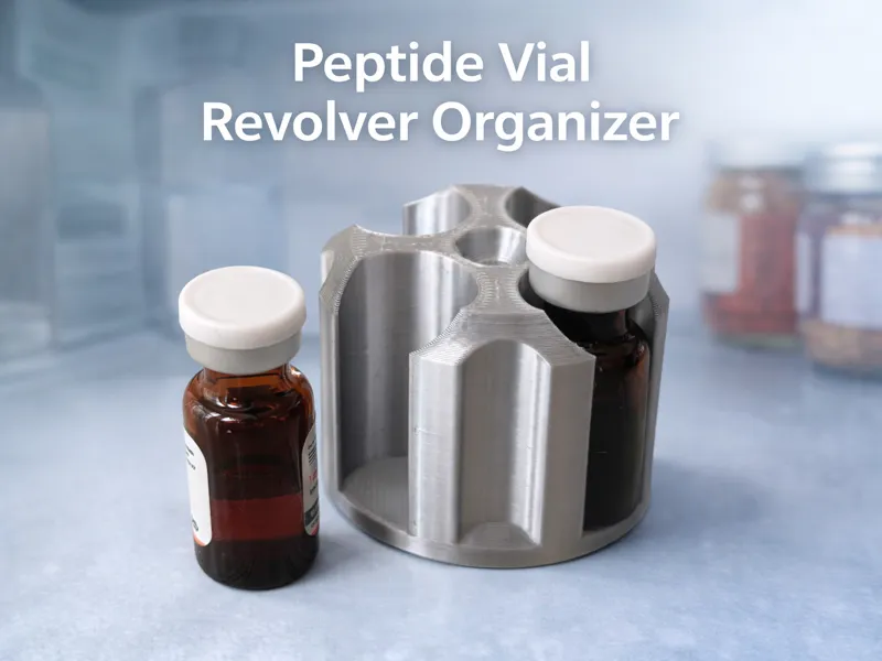 Peptide Vial Revolver Organizer