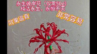 永生彼岸花--永不凋谢的花（永生曼珠沙华无需ams也可以打印）（刺客伍六七cos道具）