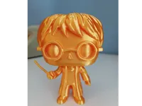 Figurine Harry Potter façon Funko Pop dorée — photo 2