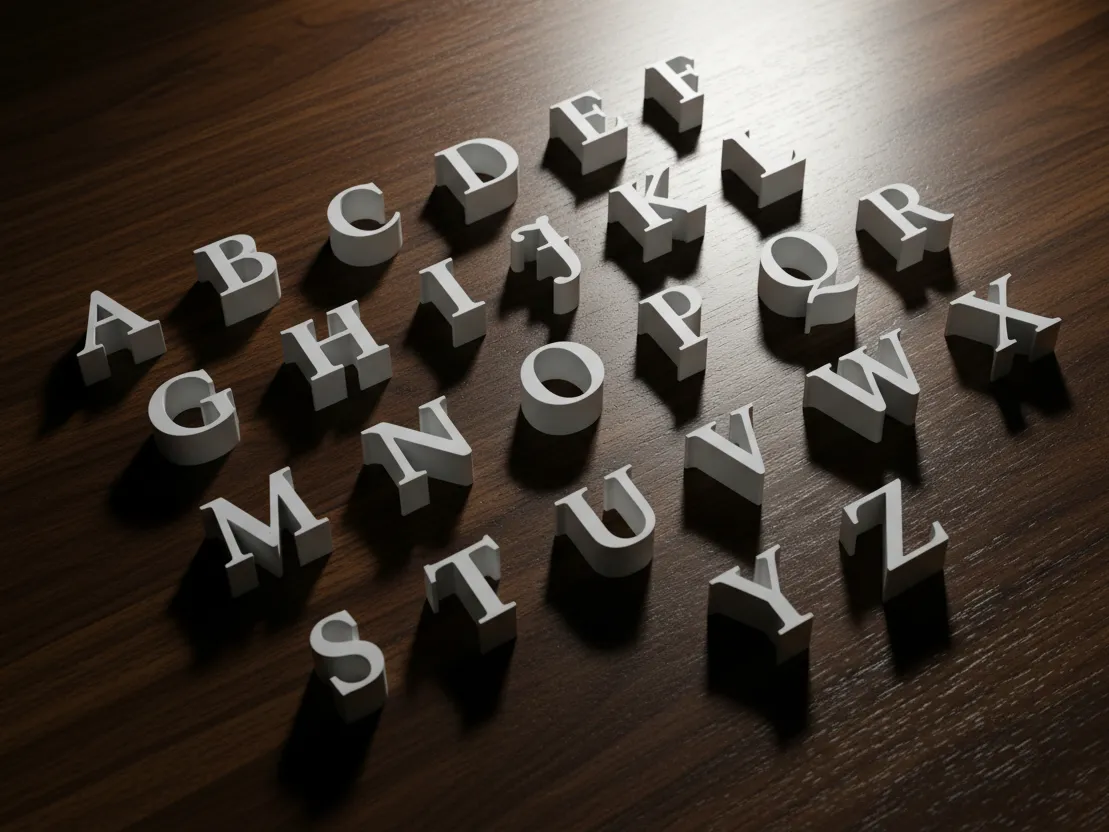 Alphabet 3D style Elite