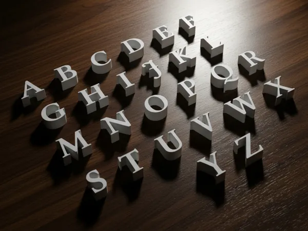 Alphabet 3D style Elite