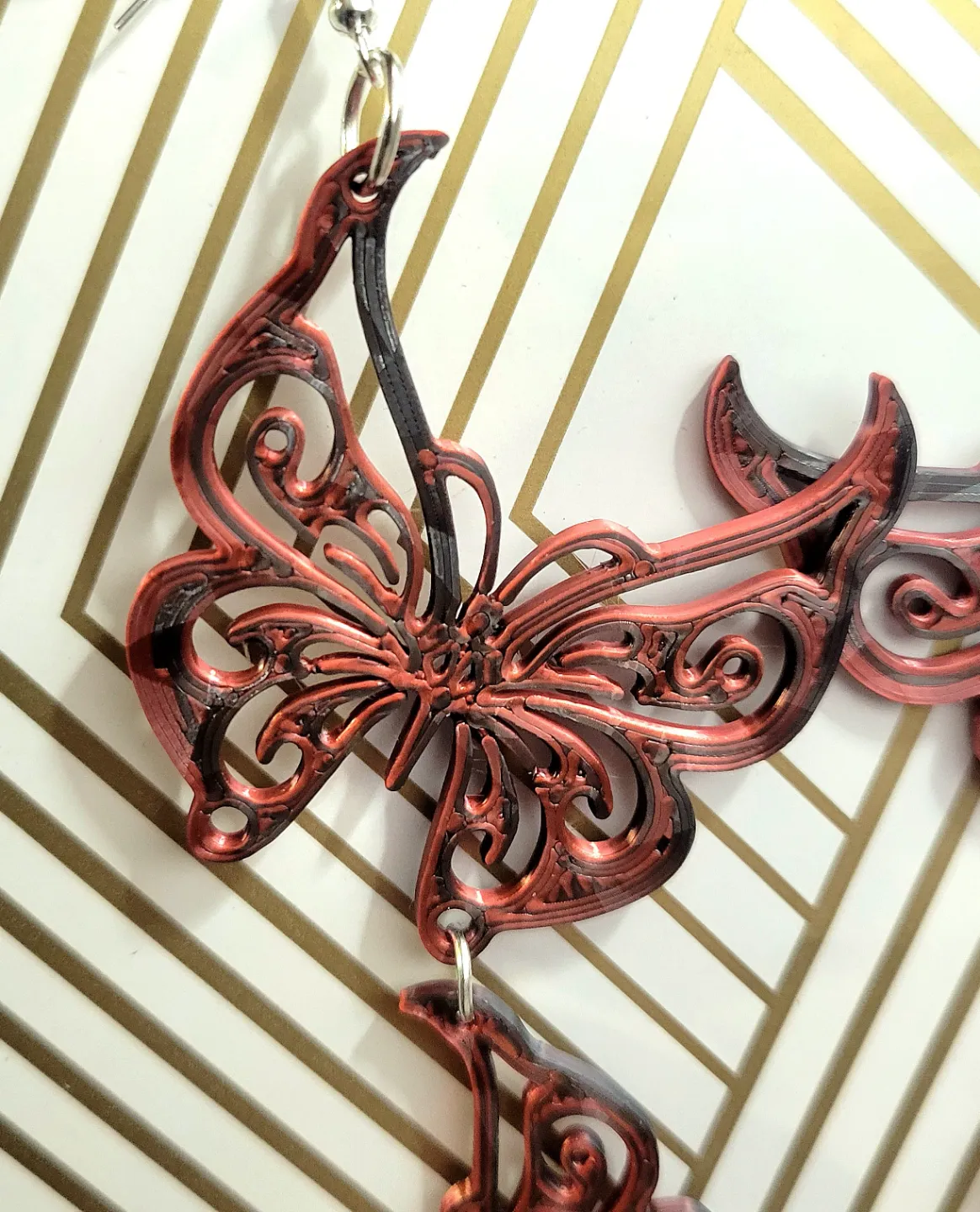 Butterfly Dangle Earrings view 3