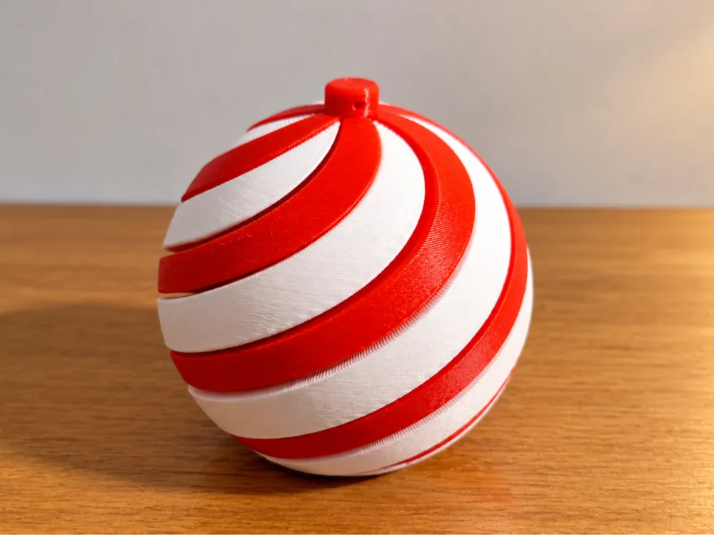 Pattern Pass Passthrough Christmas Ornament - Free 3D Print Model - MakerWorld