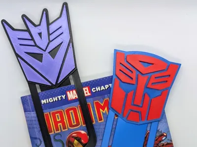 Transformers Bookmarks - Autobot and Decepticon