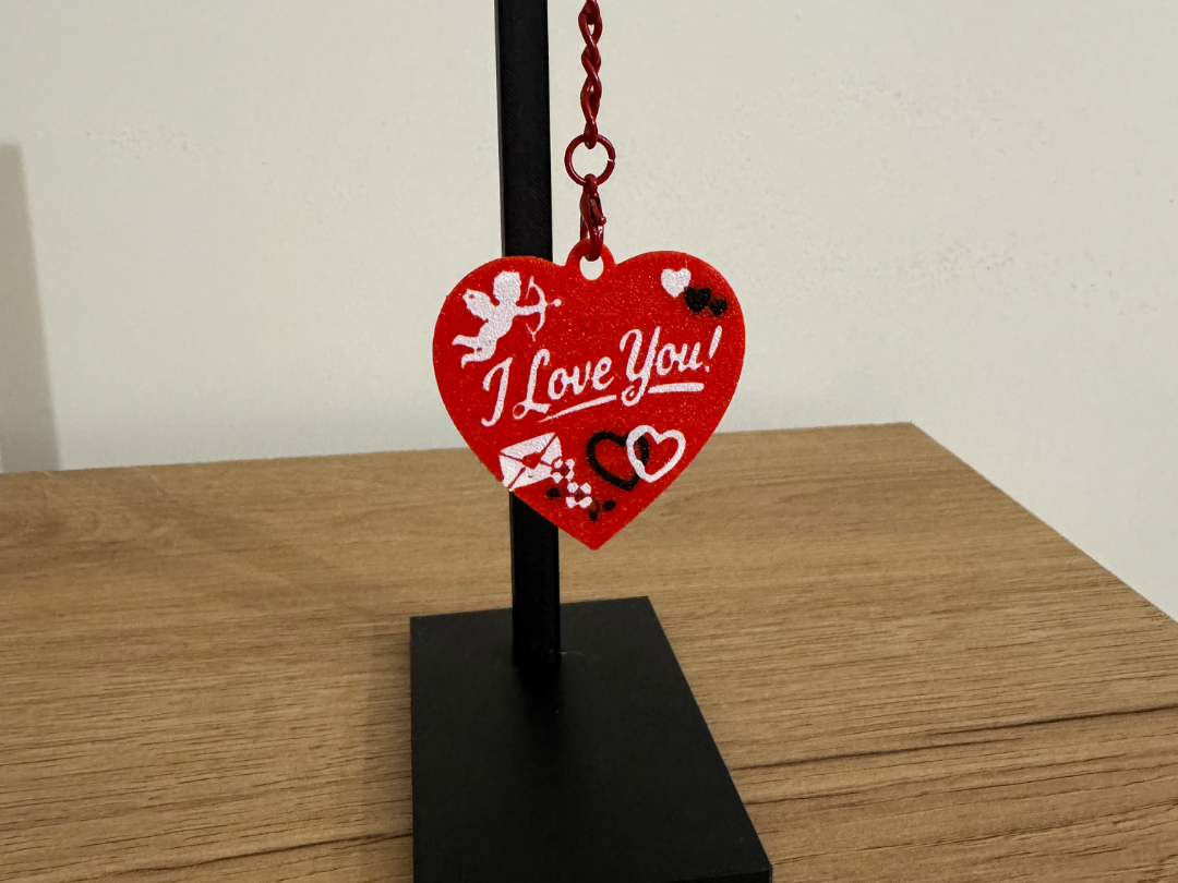Valentine LOVE Keychain – One-Piece Print