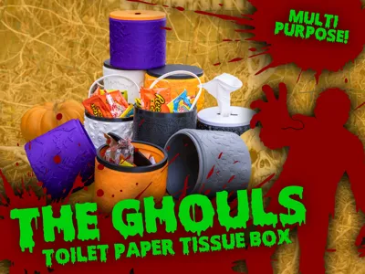The Ghoul's Halloween Toilet Paper Tissue Box