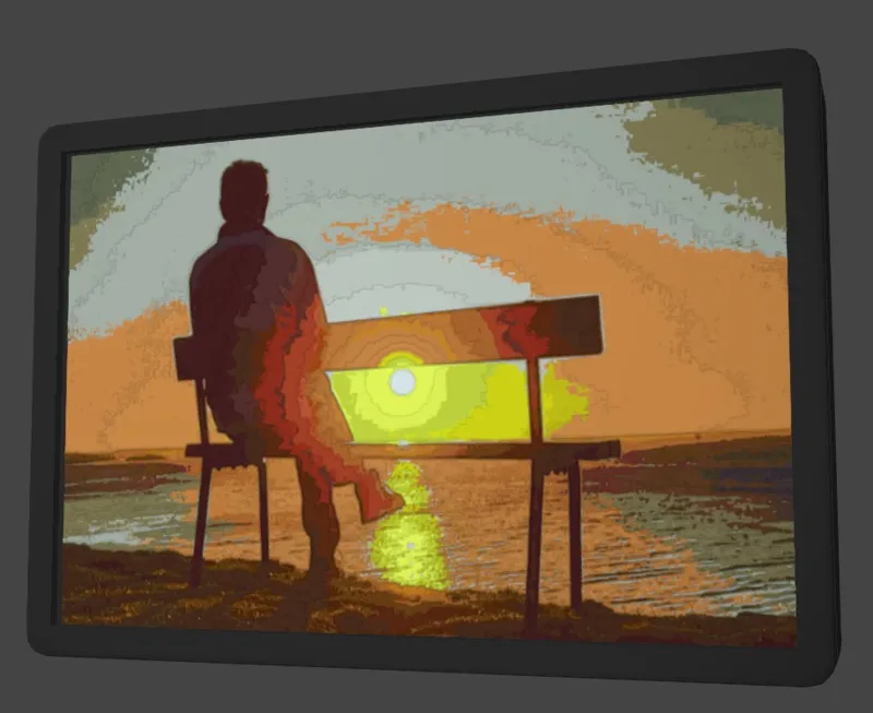 "Winter Solstice" Lithophane