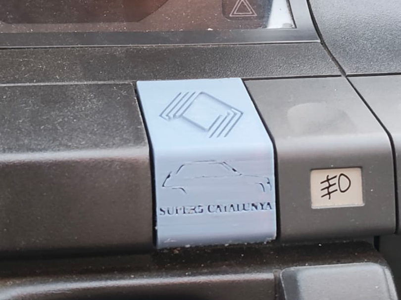 Renault 5 Dash blank switch 3D model
