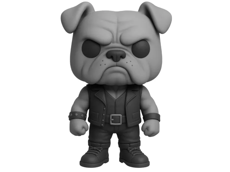 SteelPaws Bulldogge Sammlerfigur – Biker Style