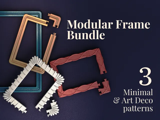 Modular Frames - A bundle of 3 geometric patterns
