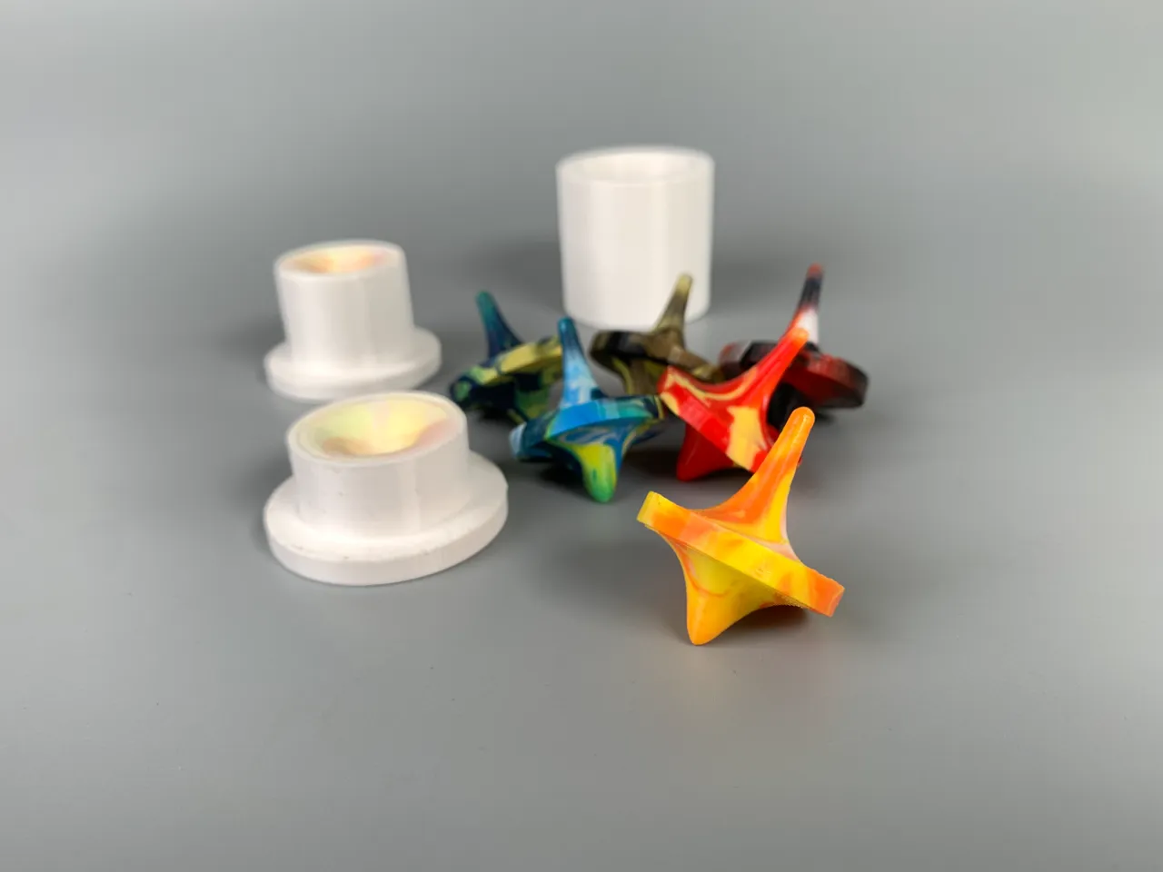 Spinning top mold 陀螺模具 view 2