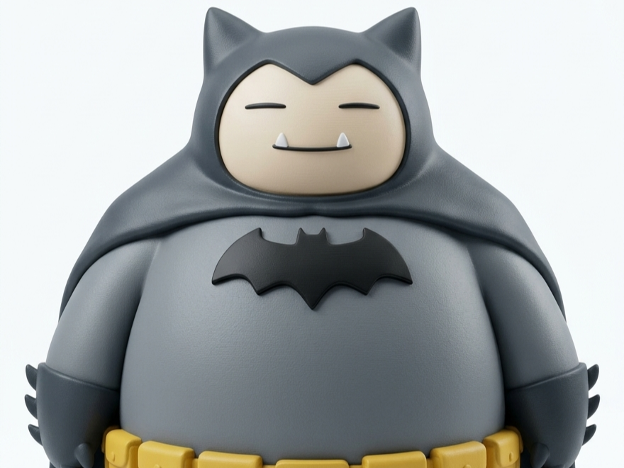 Snorlax Batman – Chibi Fanart Figure