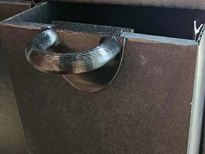 Finger Drawer Pull for Top Loader Storage