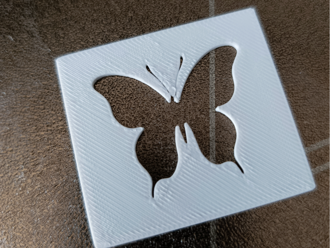Stencil a forma di farfalla