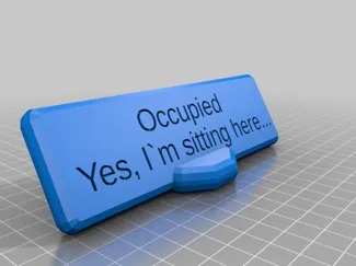 Occupied Desk Sign