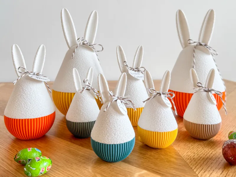 Osterhasen-Eier: Dekoration & Geschenkbox in einem