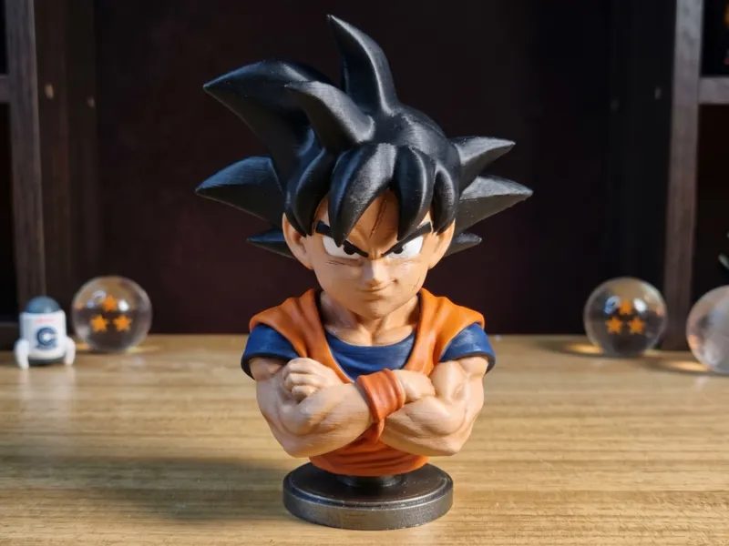 The Defiant Saiyan: Base Form Goku Bust