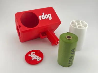 Super Dog Money Gun Poop Bag Dispensor Holder