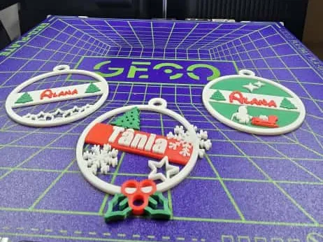 Customizable 3D-Printed Christmas Ornament