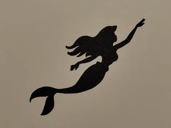 Silhouette murale Ariel (La Petite Sirène)