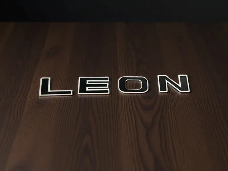 Emblema Frontal LEON Coche – Diseño Personalizado.