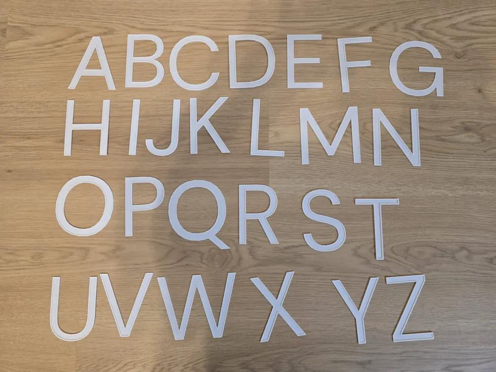 Alphabet Coloring Pack 2 - Free 3D Print Model - MakerWorld
