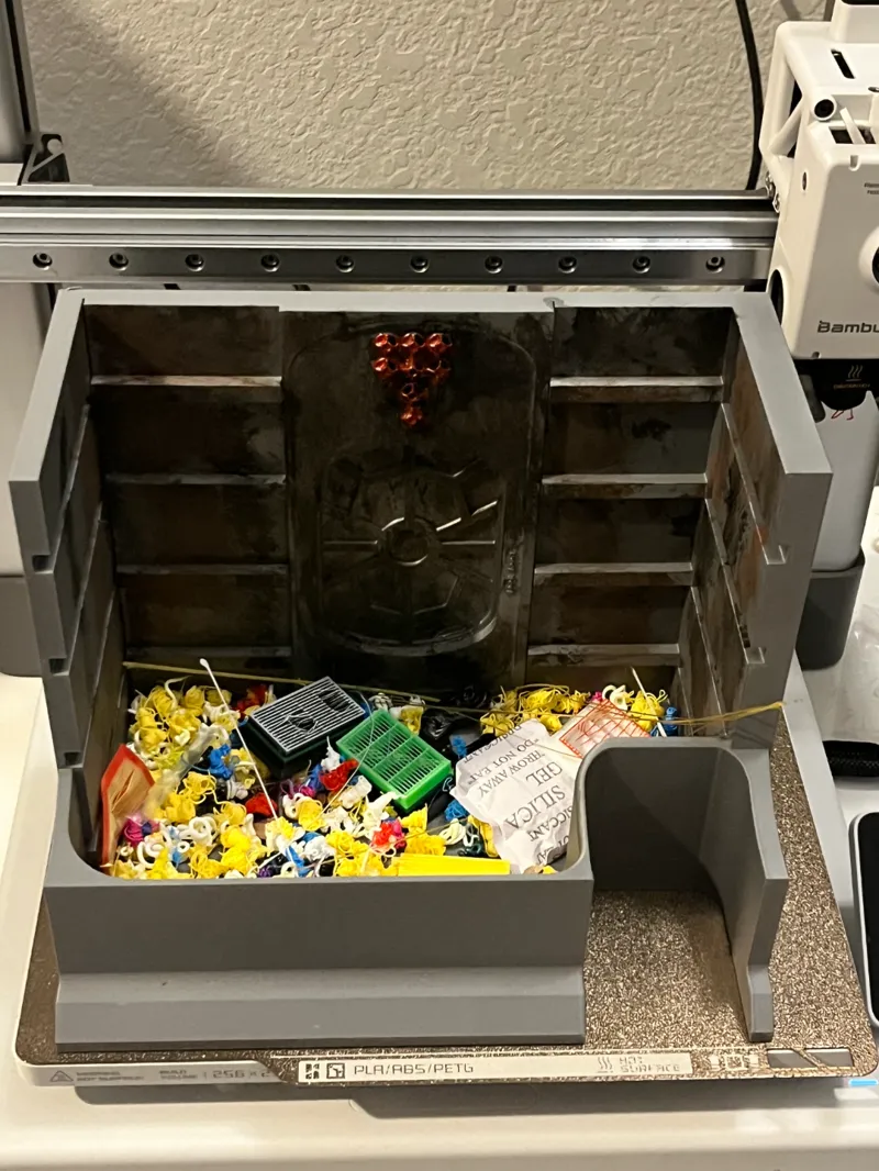 Trash Compactor Purge Bucket