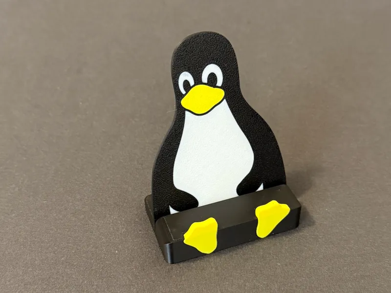 Tux Penguin Phone Holder / Stand
